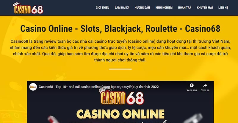 casino68 trang đánh giá casino trực tuyến 2022